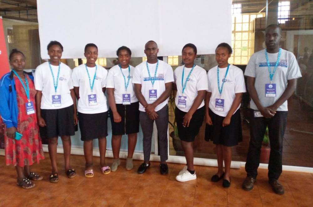 Students supported by WENET in Uganda
